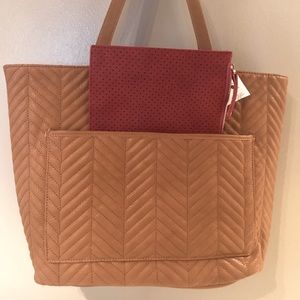 Large reversible tote bag With iPad case